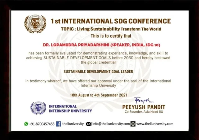 Sustainable Development Goal Leader, SDG-10