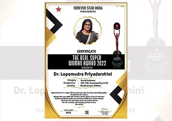 Forever Star India for this honour - The Real Super Woman Award